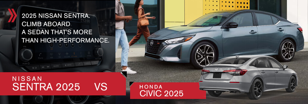 Solution nissan NISSAN SENTRA 2025 VS HONDA CIVIC 2025 EN